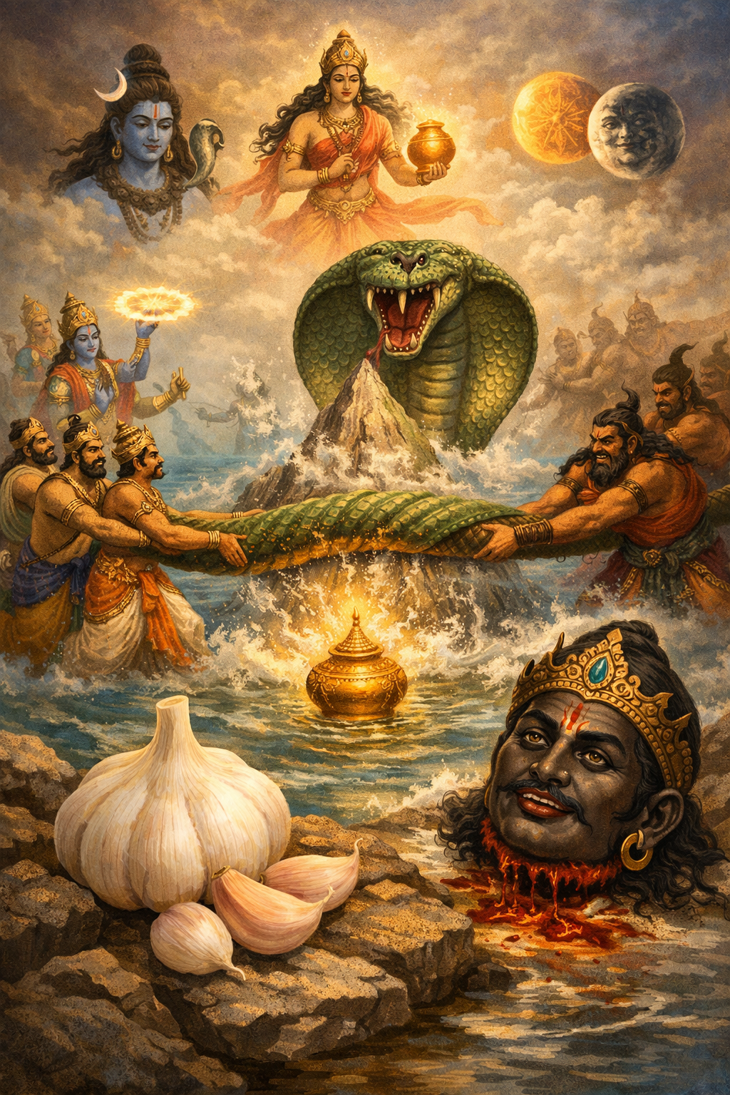 česnek v ájurvédě